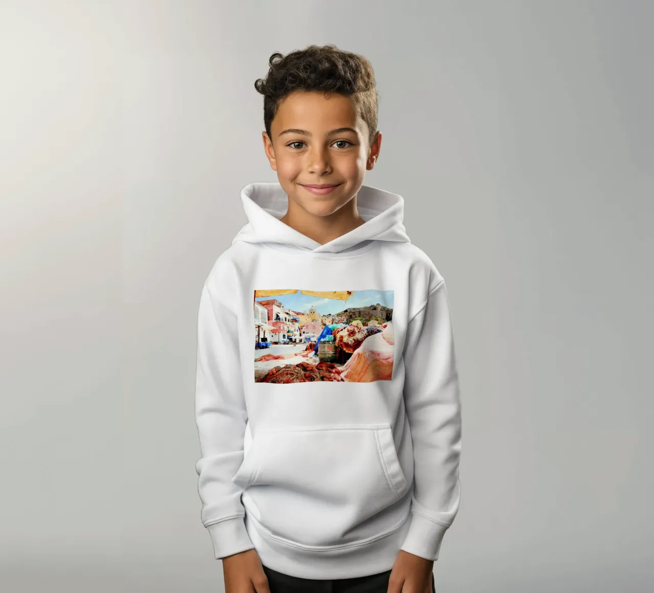 Procida felpa bambino con cappuccio da Massimo Frascogna