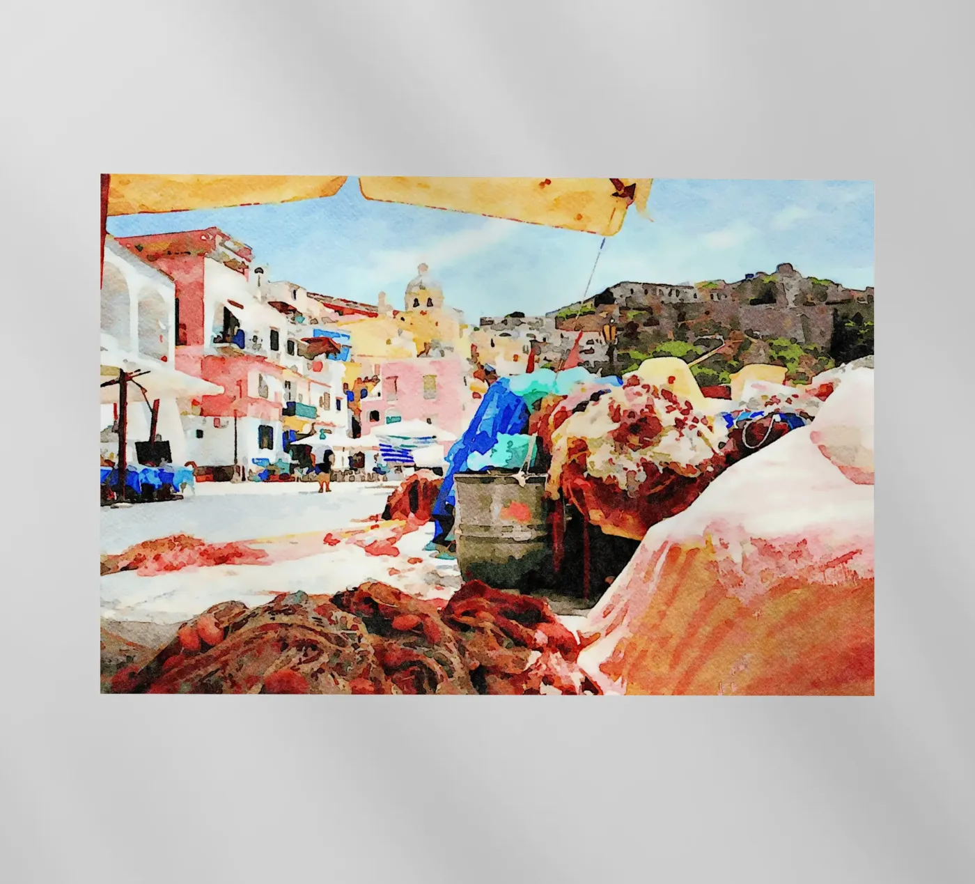 Procida backlit folie van Massimo Frascogna