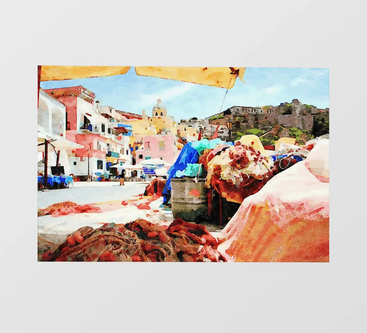 Procida pellicola backlit da Massimo Frascogna