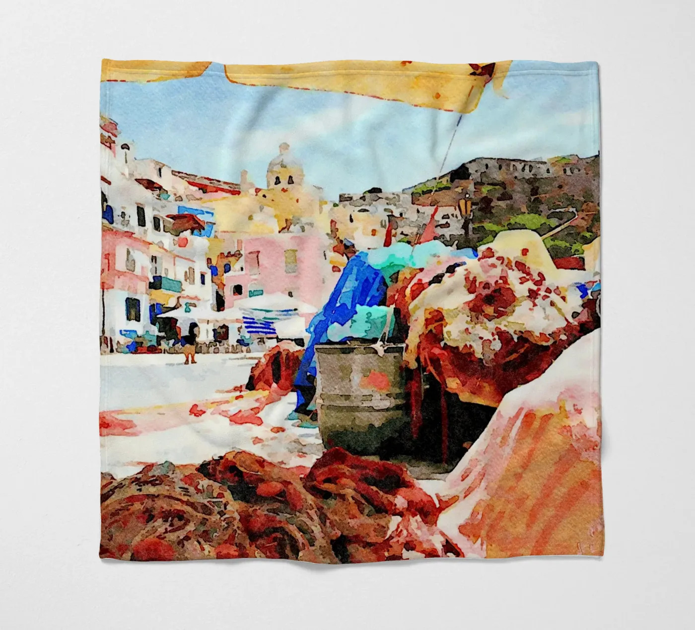 Procida plaid polaire de Massimo Frascogna