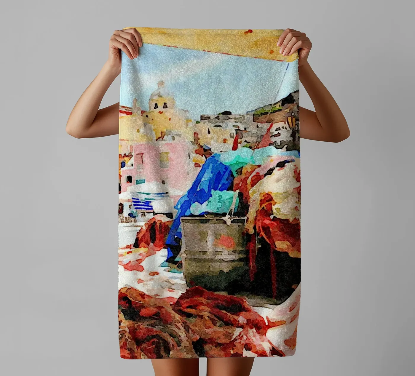 Procida badhanddoek van Massimo Frascogna