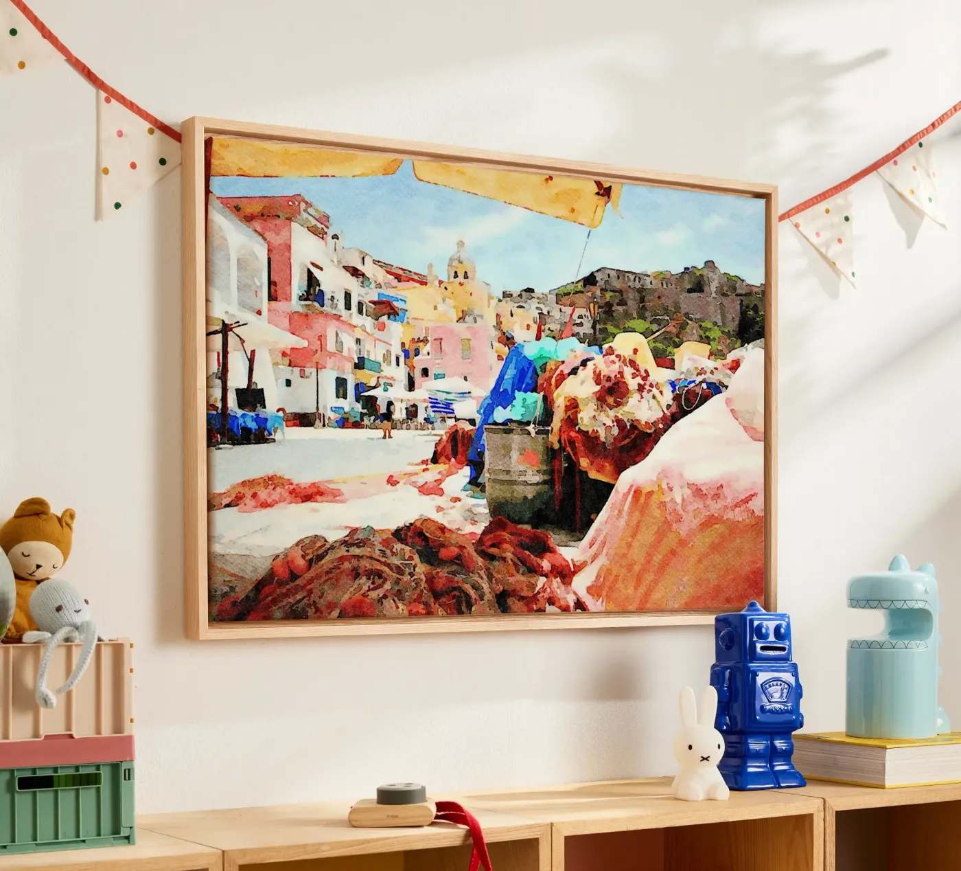 Procida canvas van Massimo Frascogna