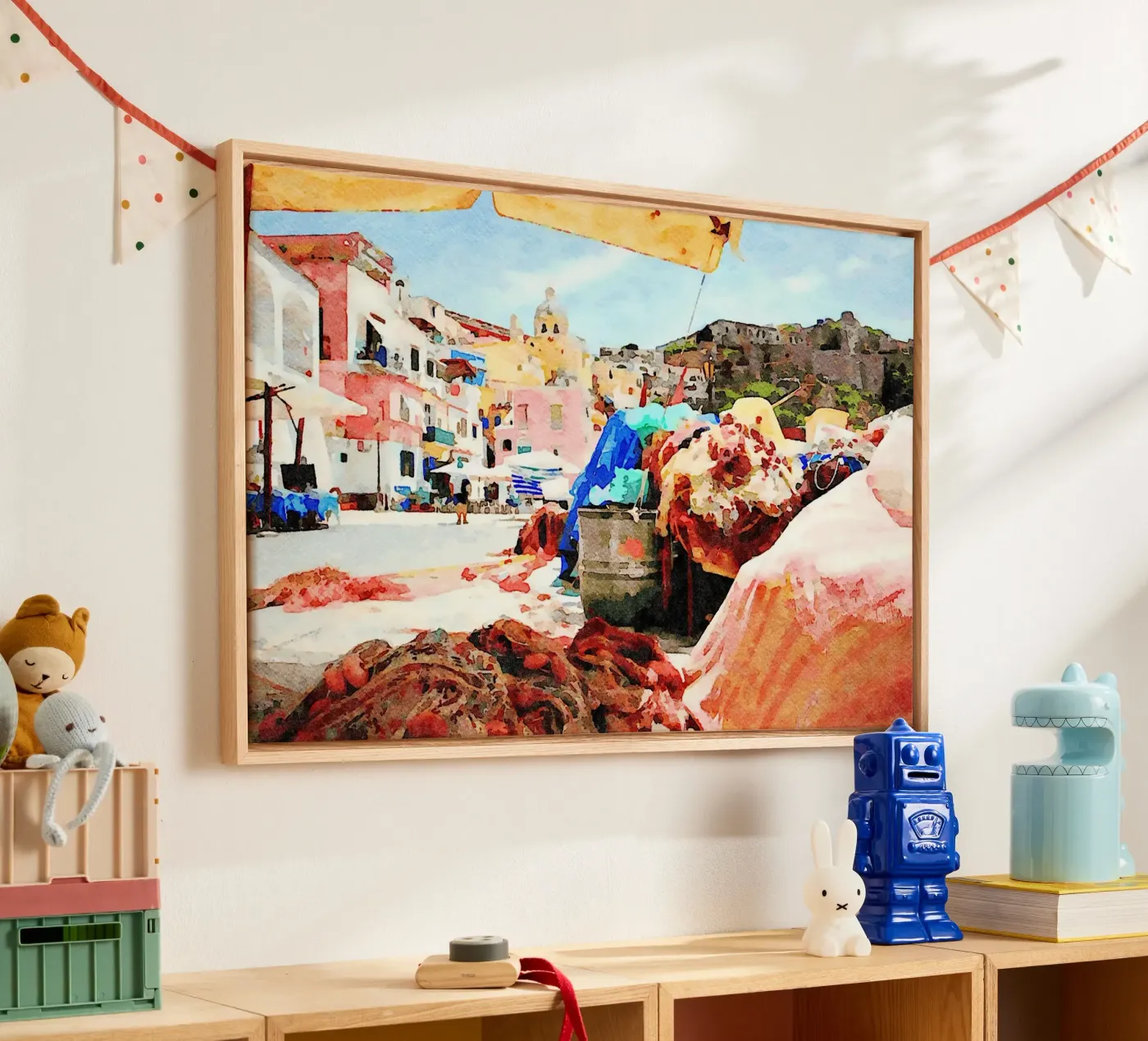 Procida tela da Massimo Frascogna