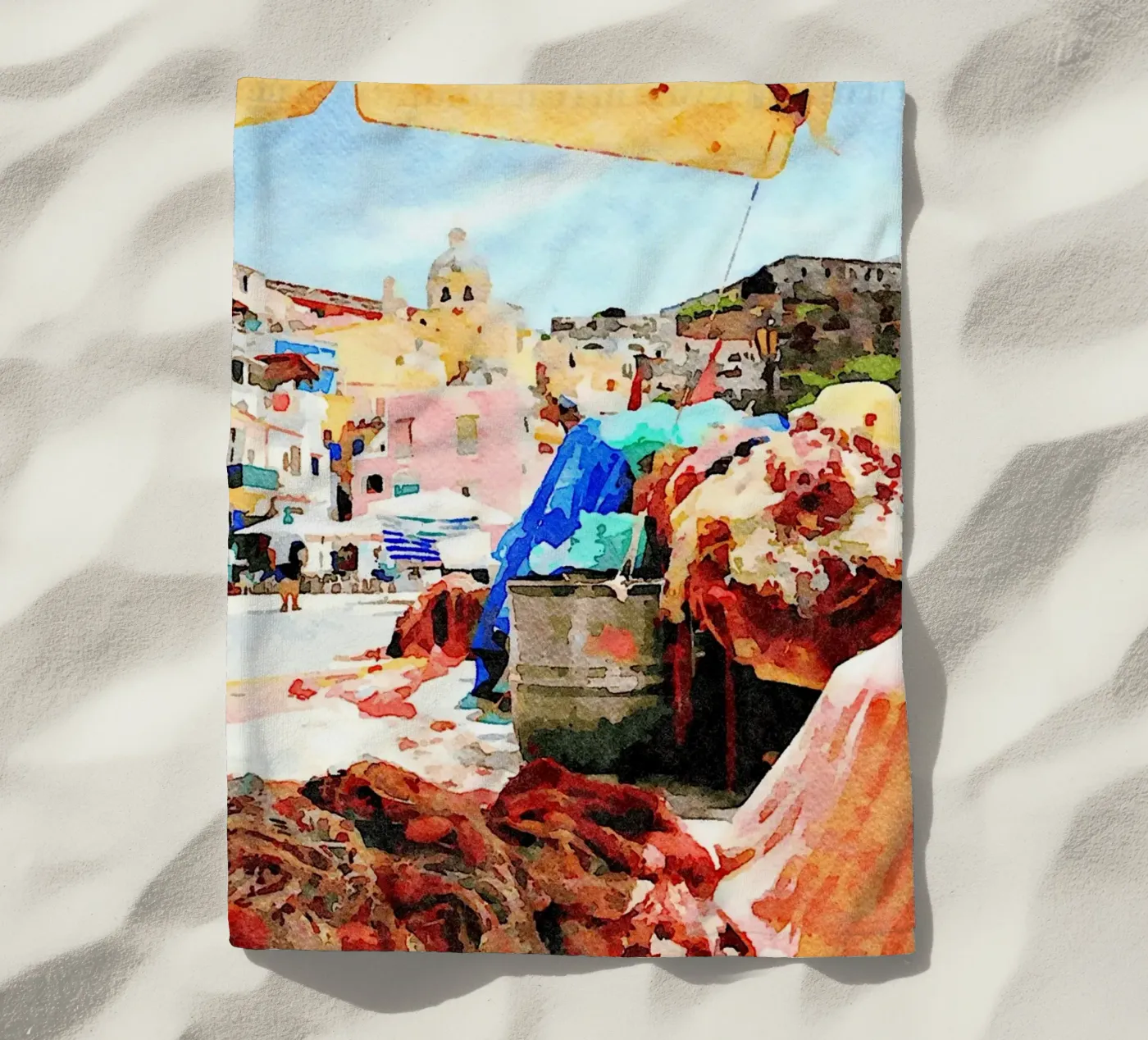 Procida Strandtuch von Massimo Frascogna