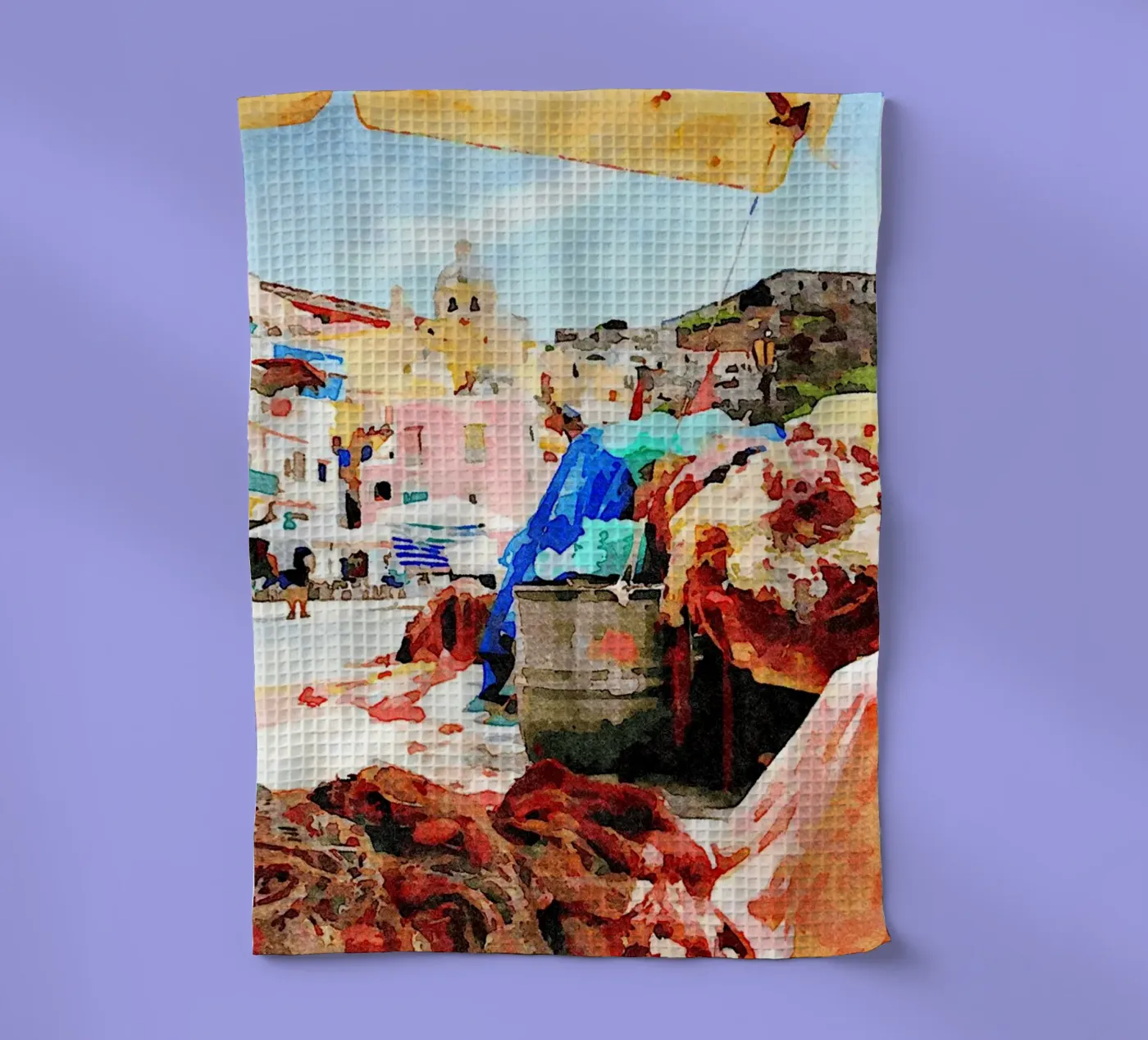 Procida Geschirrtuch von Massimo Frascogna