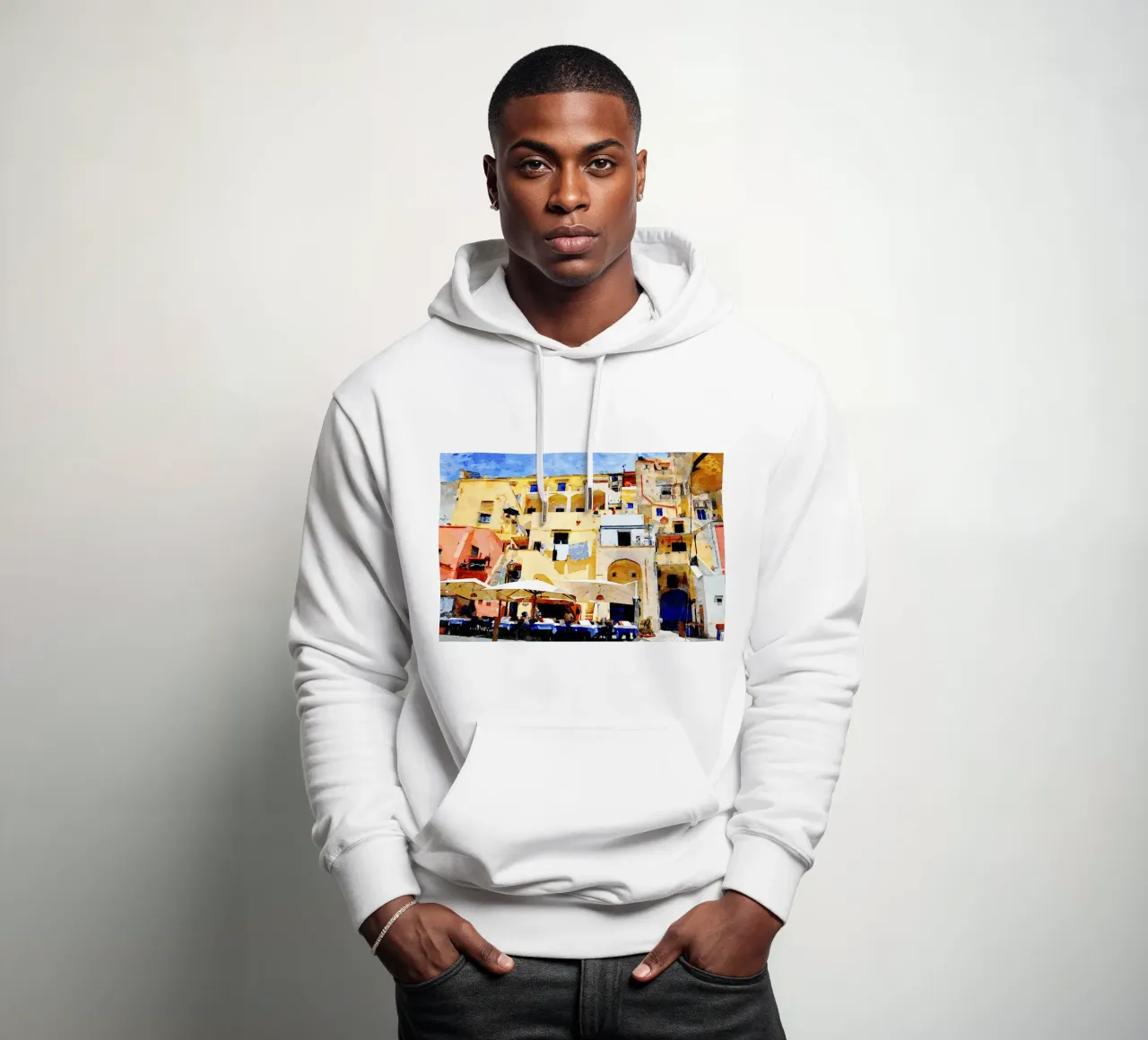 Procida felpa con cappuccio da Massimo Frascogna