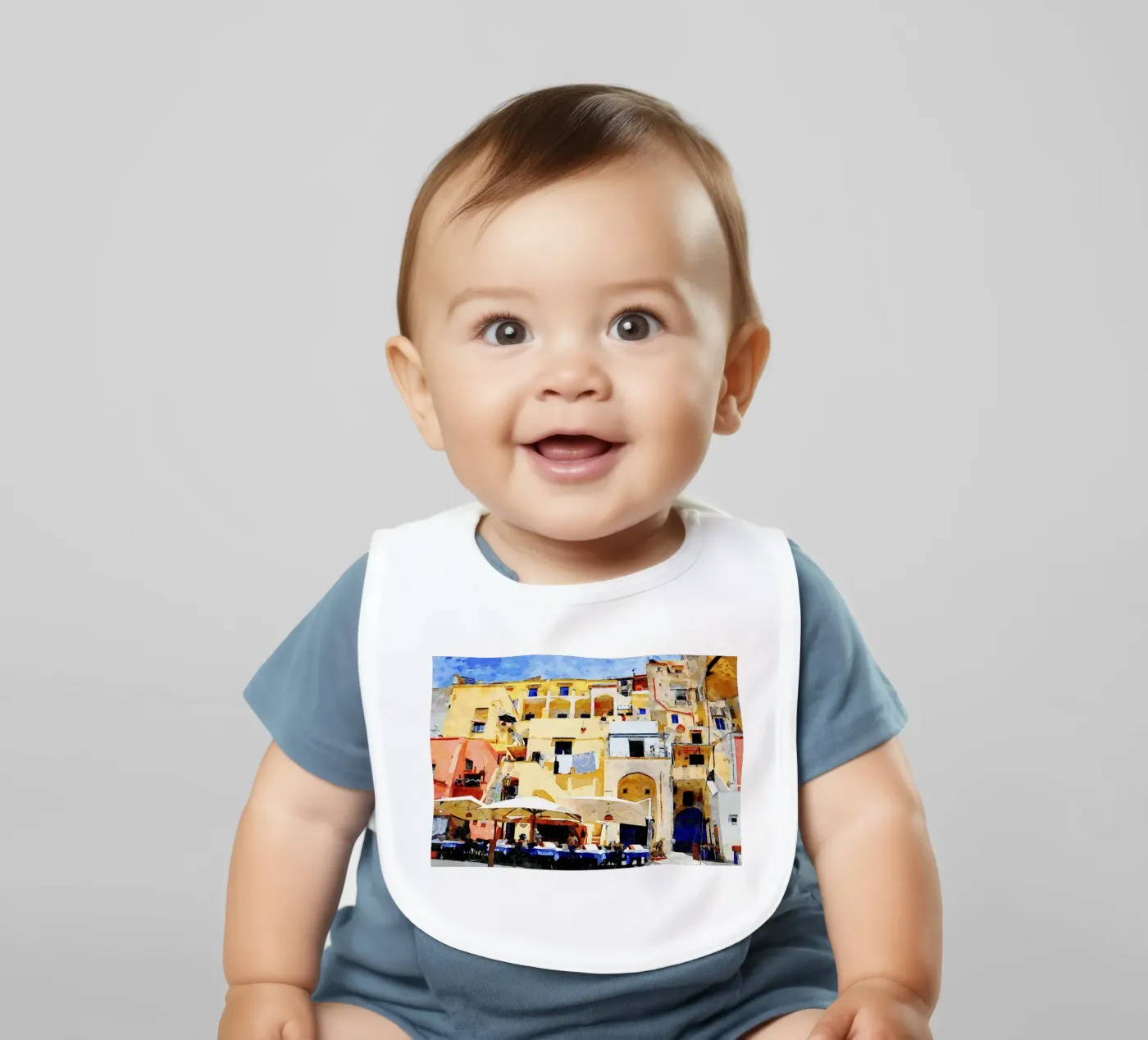 Procida baby slabbetje van Massimo Frascogna