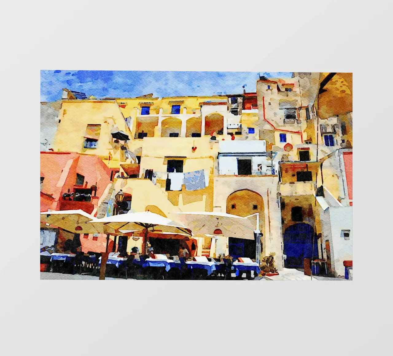 Procida backlit folie van Massimo Frascogna