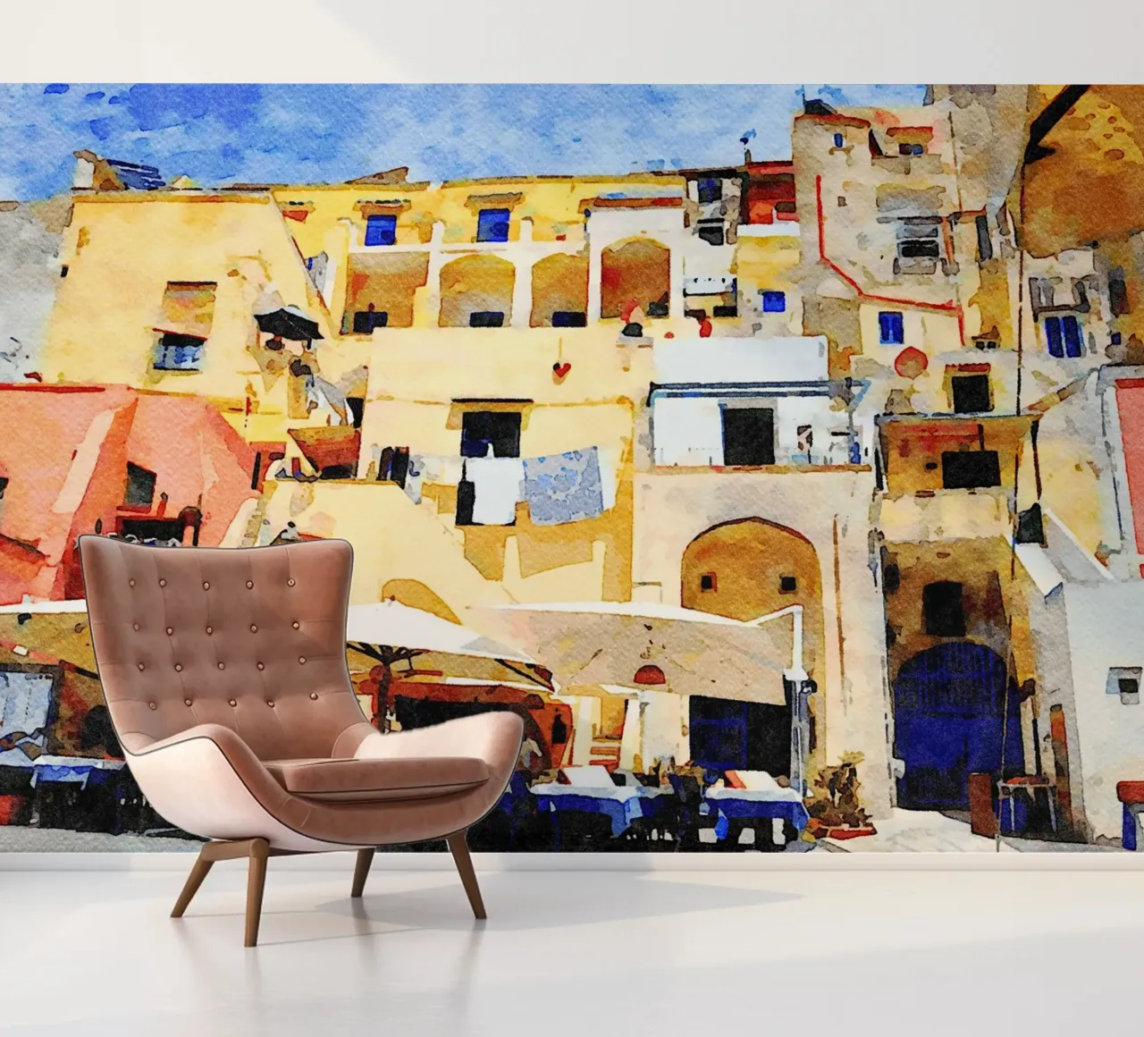 Procida fotobehang van Massimo Frascogna