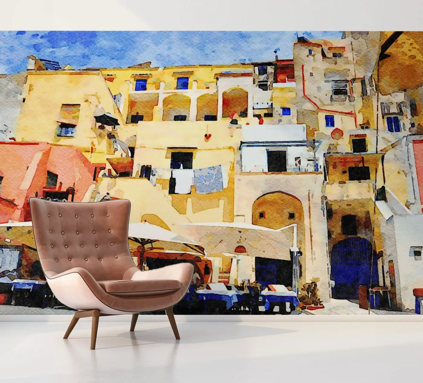 Procida fotobehang van Massimo Frascogna