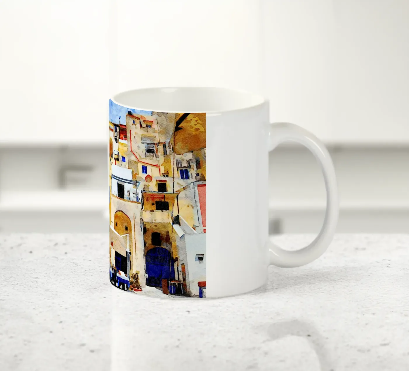 Procida ceramic mug by Massimo Frascogna
