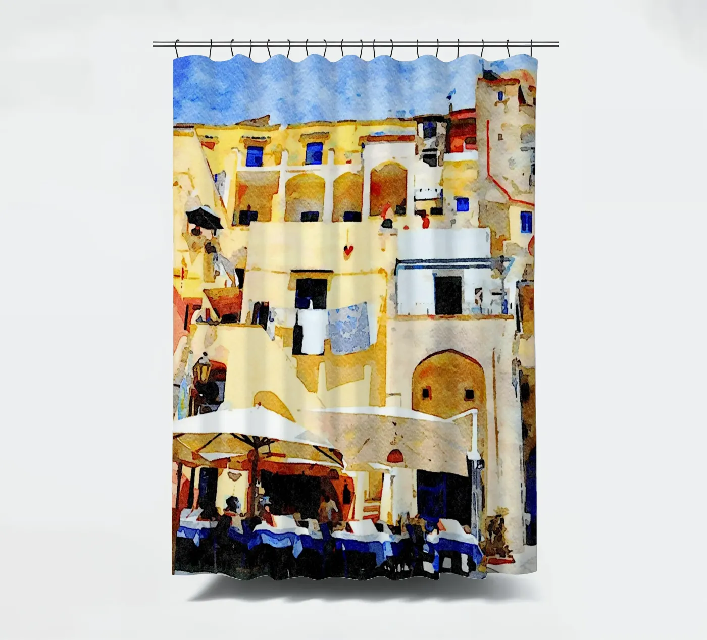 Procida Duschvorhang von Massimo Frascogna