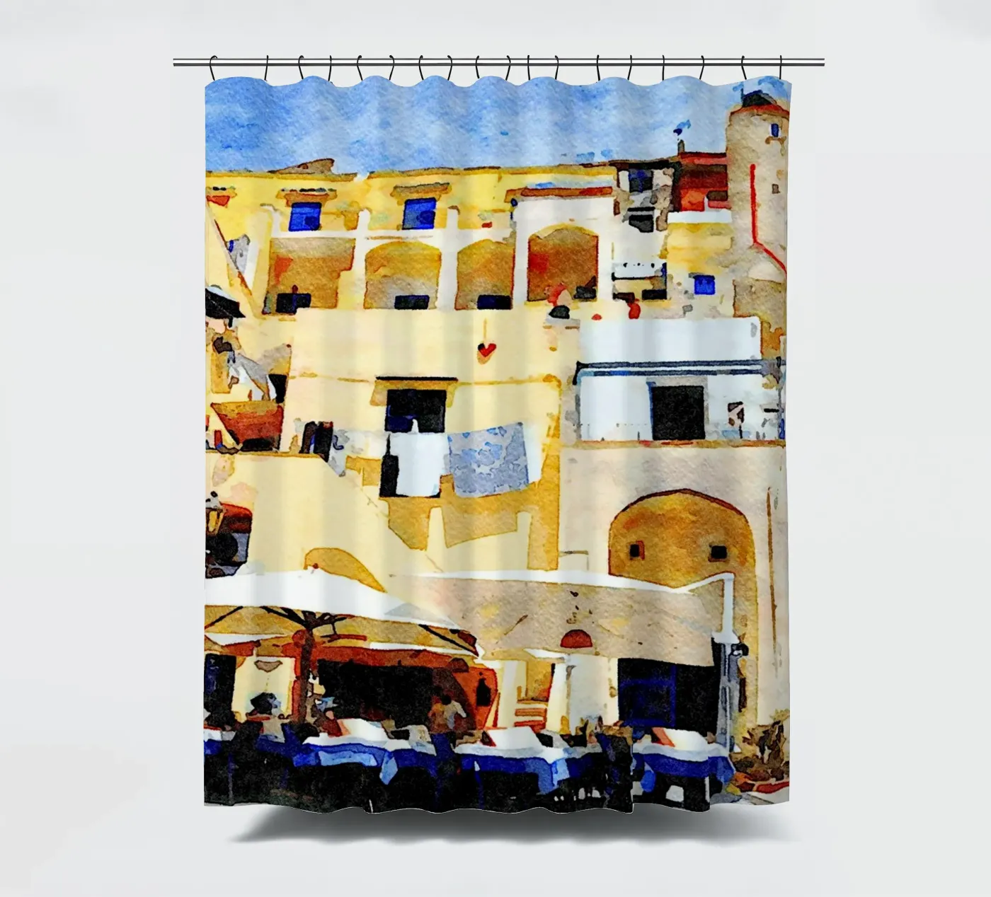 Procida Duschvorhang von Massimo Frascogna