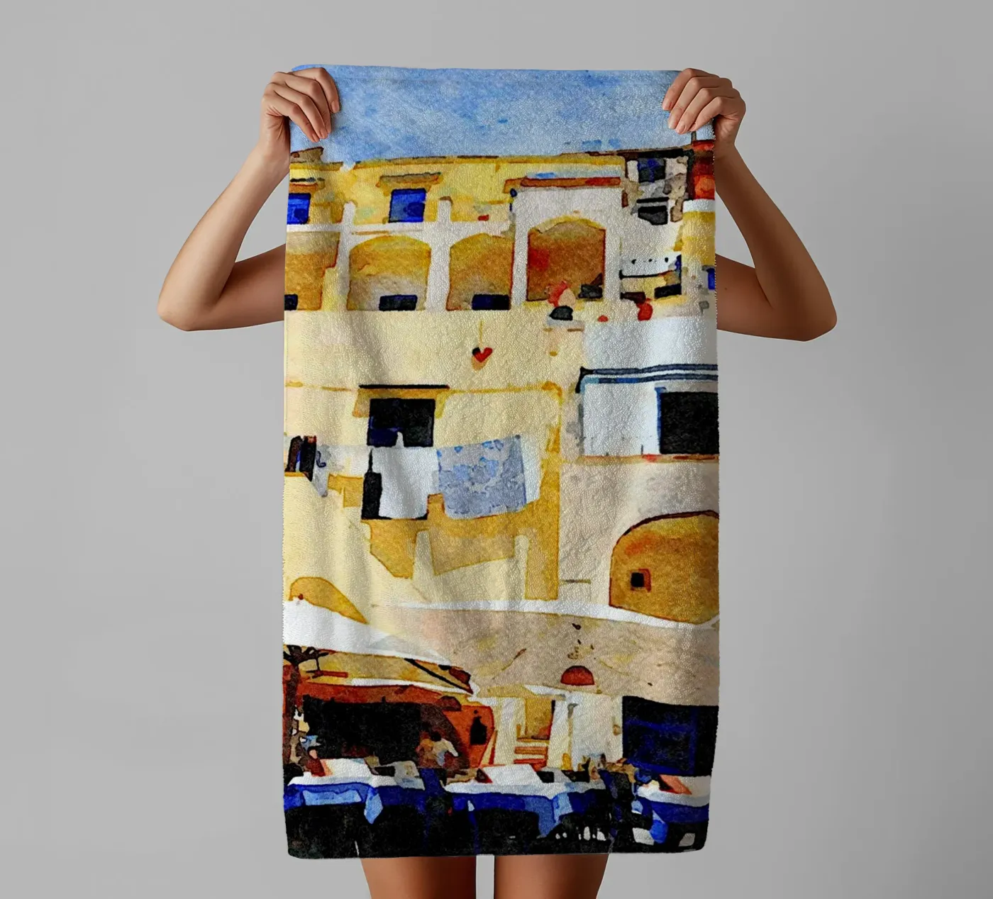 Procida badhanddoek van Massimo Frascogna