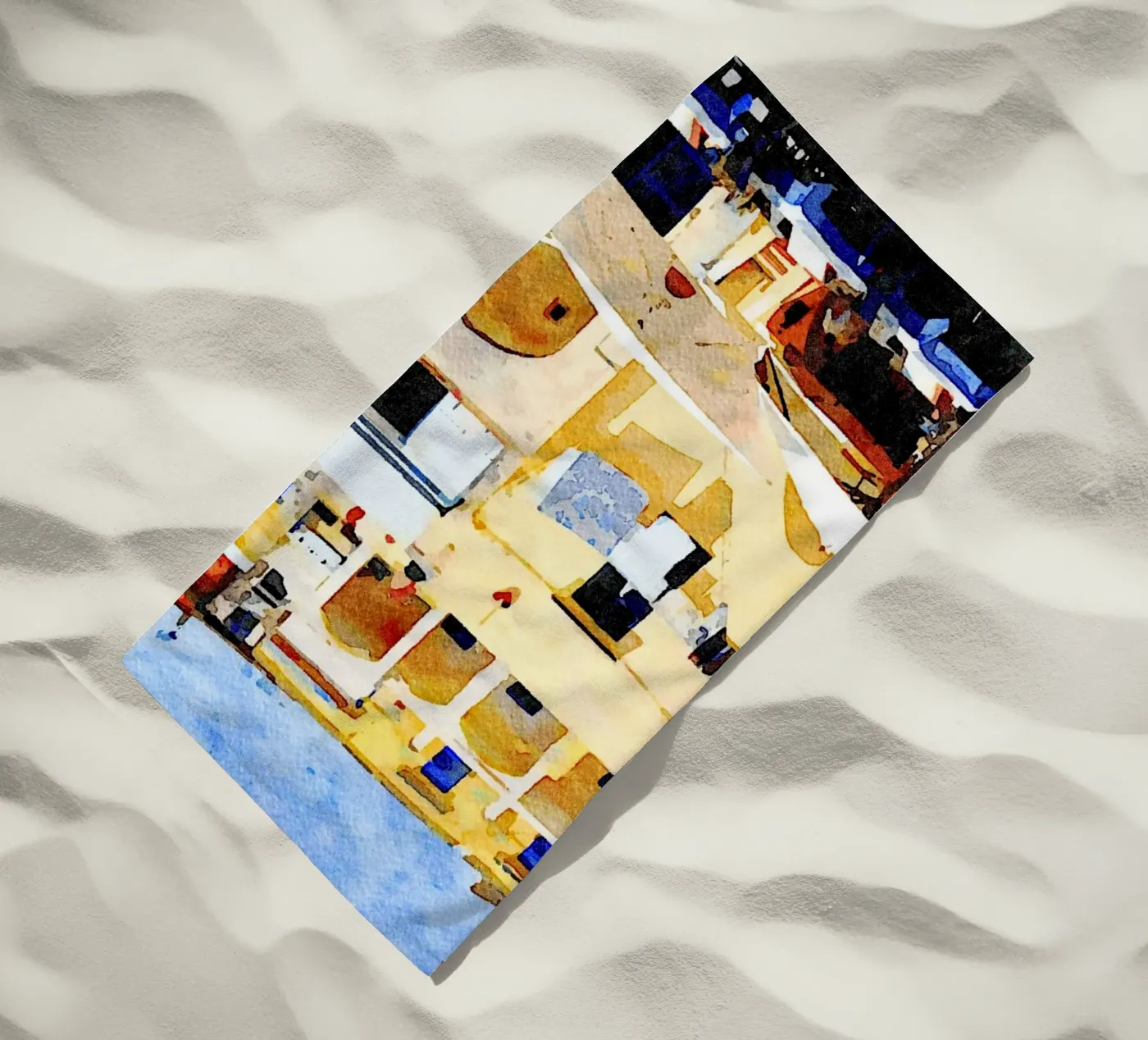 Procida beach towel by Massimo Frascogna