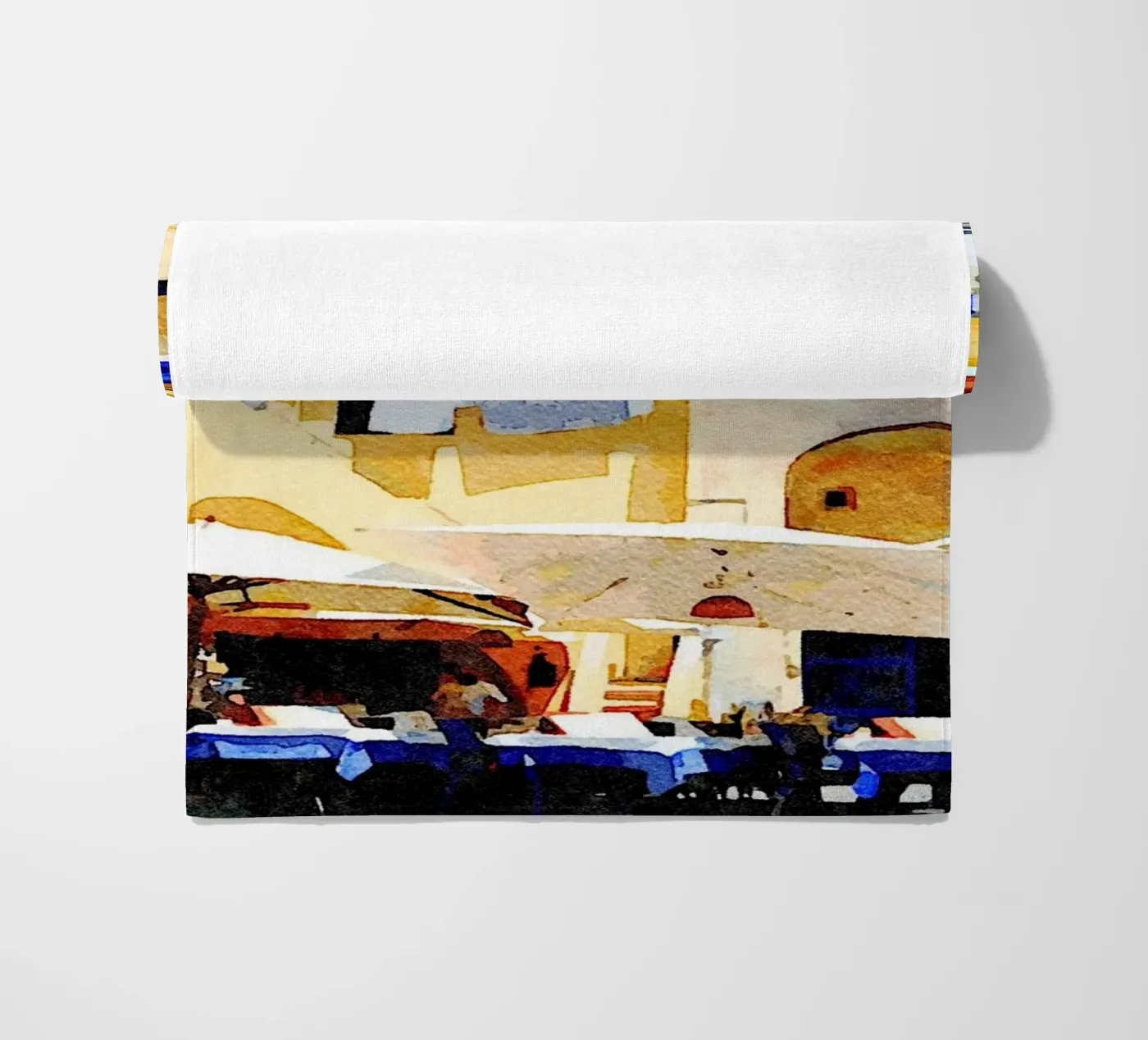 Procida beach towel by Massimo Frascogna