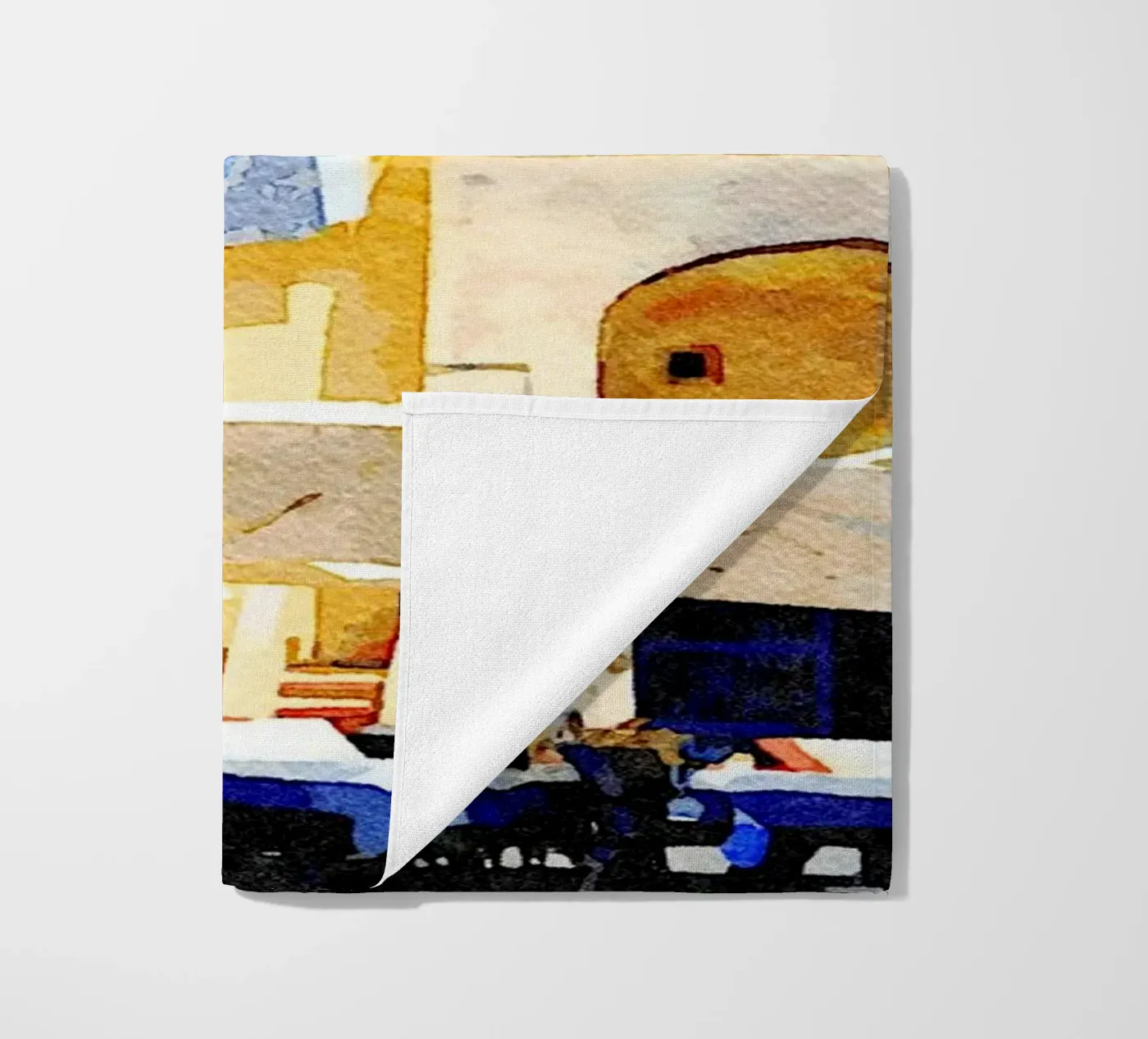 Procida beach towel by Massimo Frascogna