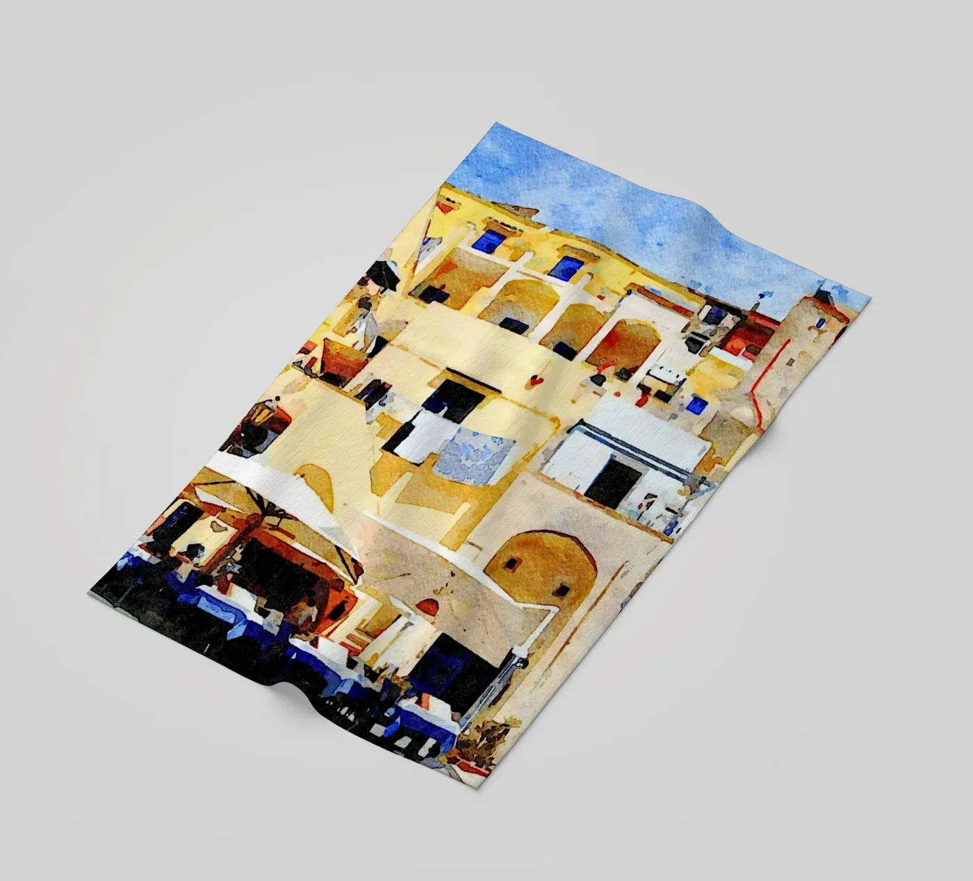 Procida beach towel by Massimo Frascogna
