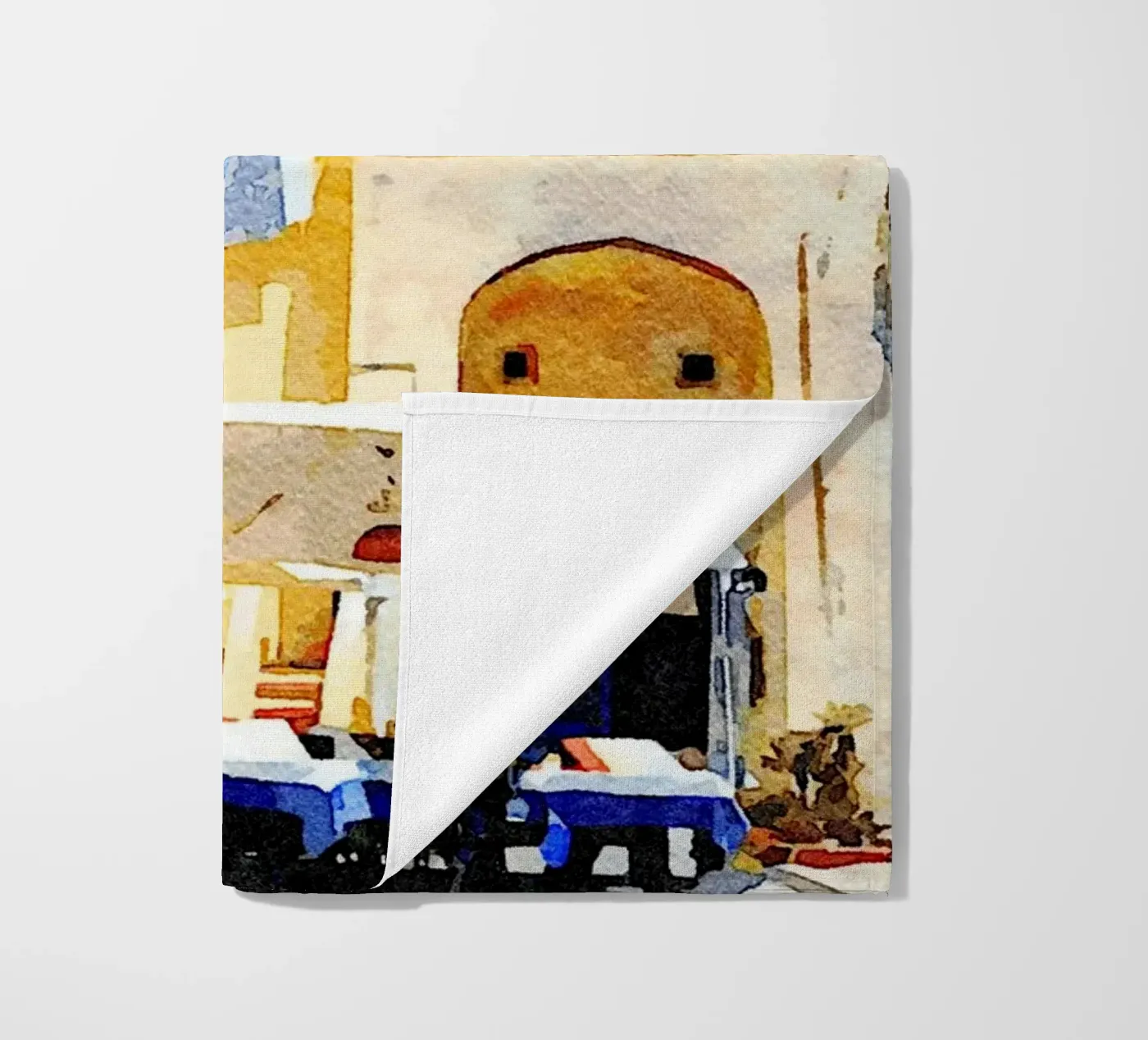 Procida beach towel by Massimo Frascogna