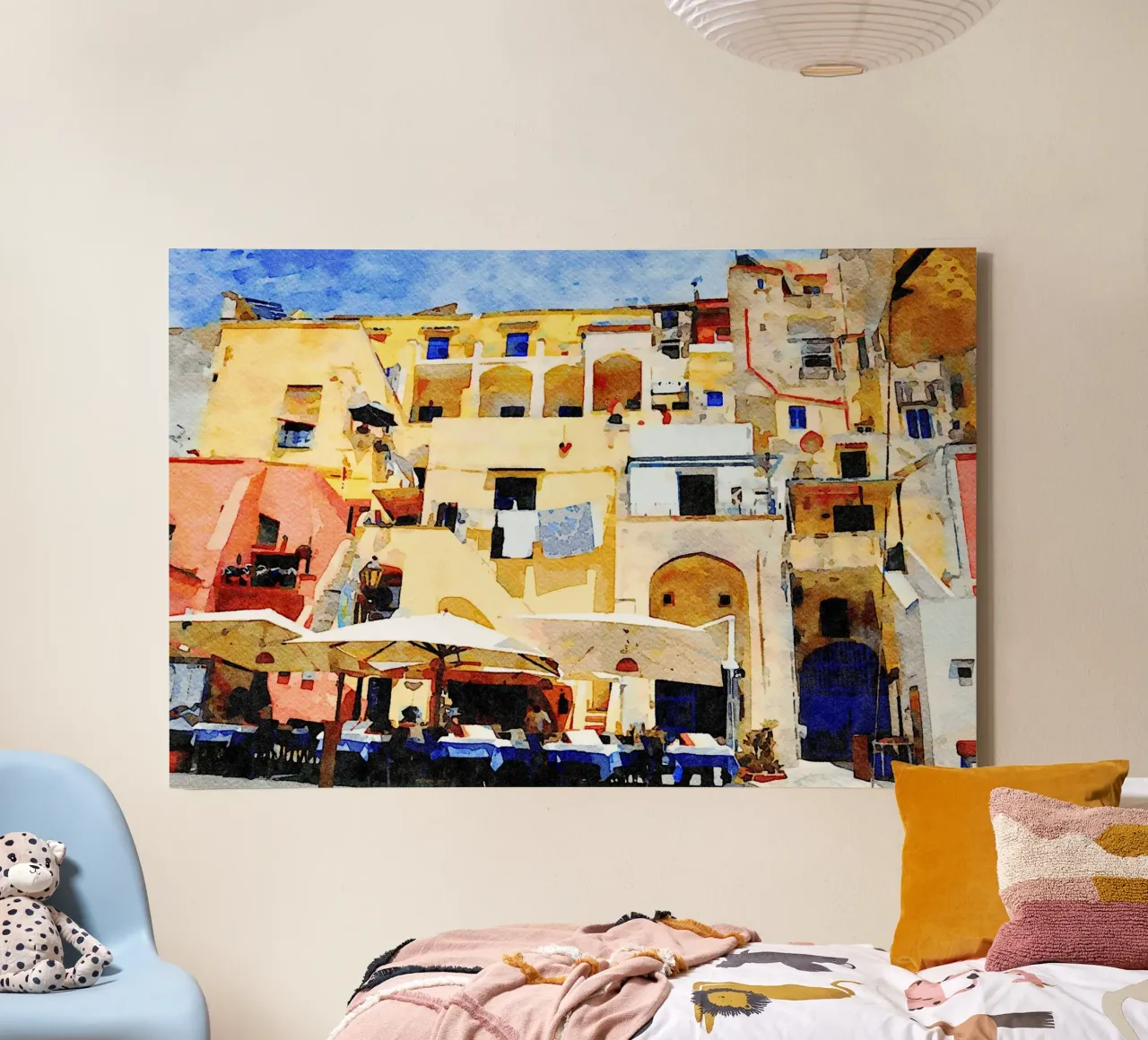 Procida tela da Massimo Frascogna