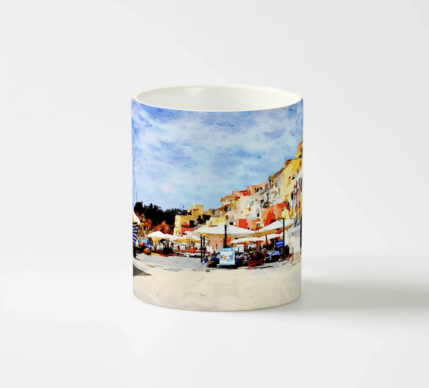 Procida ceramic mug by Massimo Frascogna