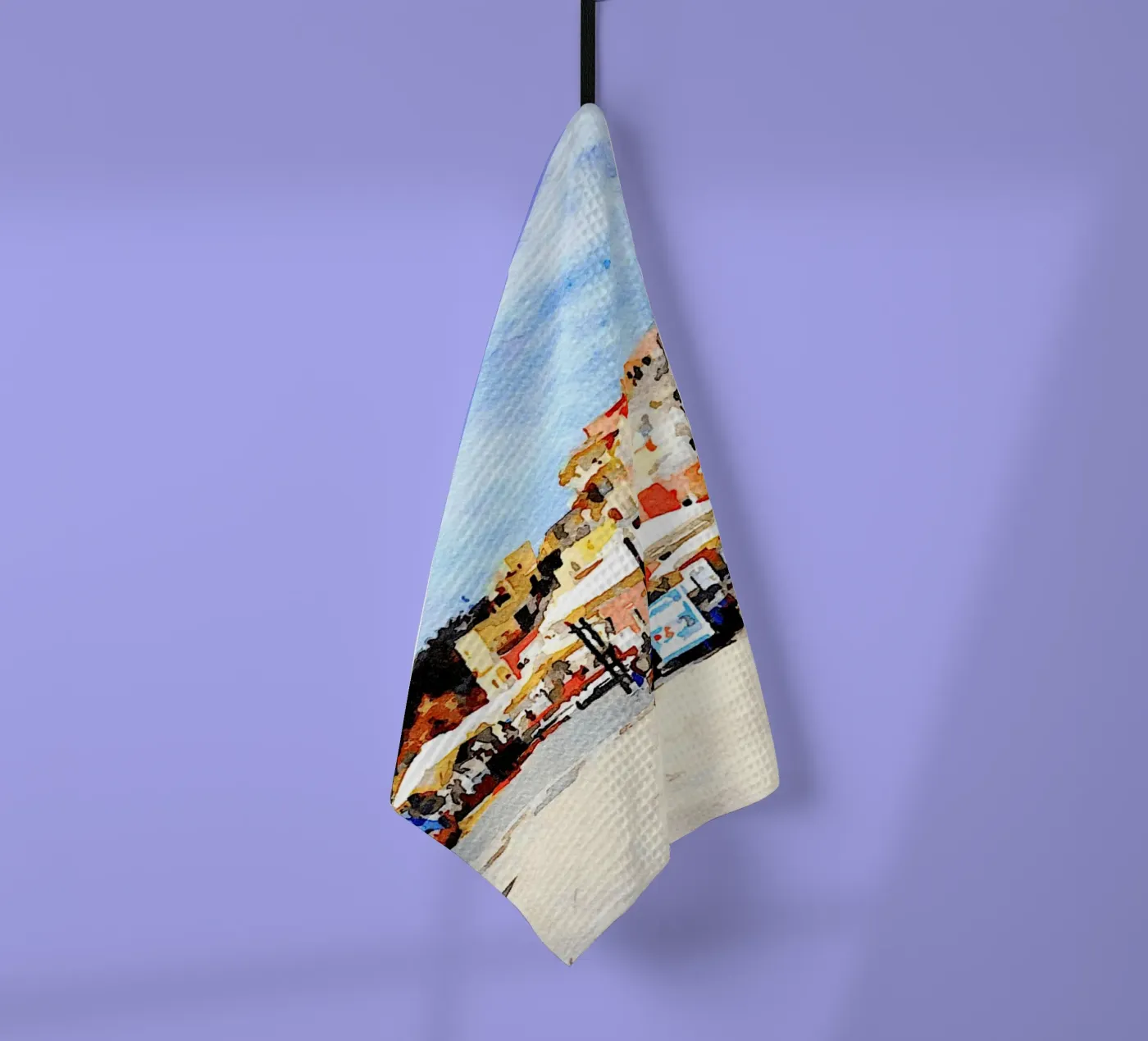 Procida tea towel by Massimo Frascogna