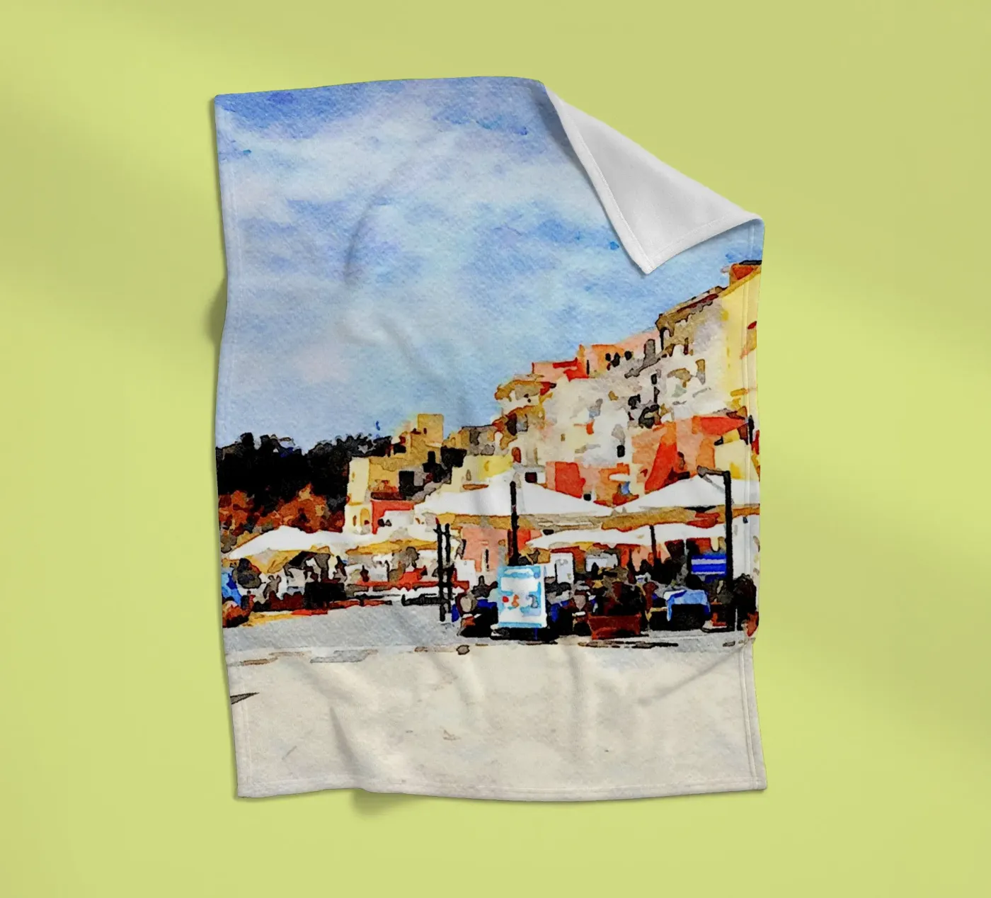 Procida Fleecedecke von Massimo Frascogna