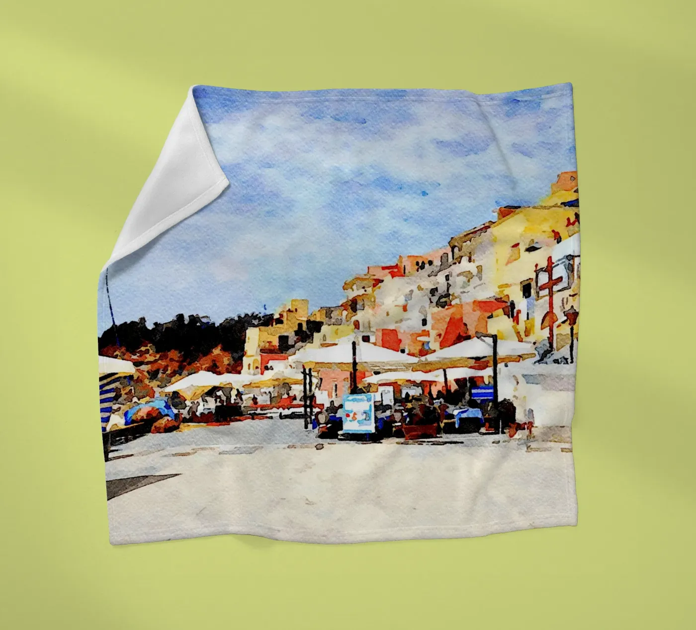 Procida Fleecedecke von Massimo Frascogna