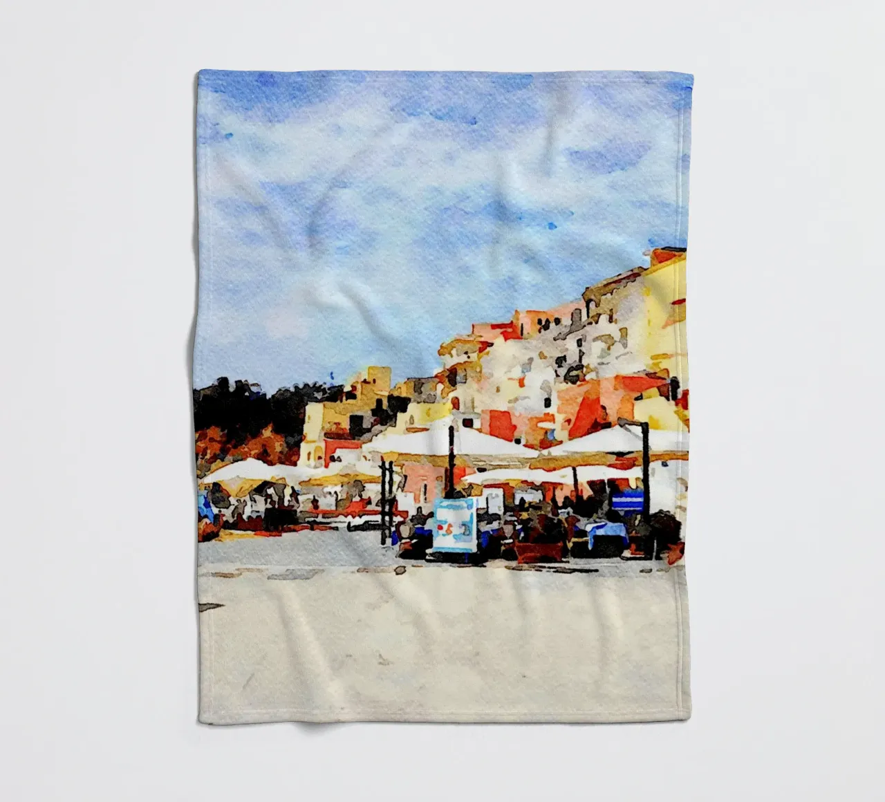 Procida fleecedeken van Massimo Frascogna