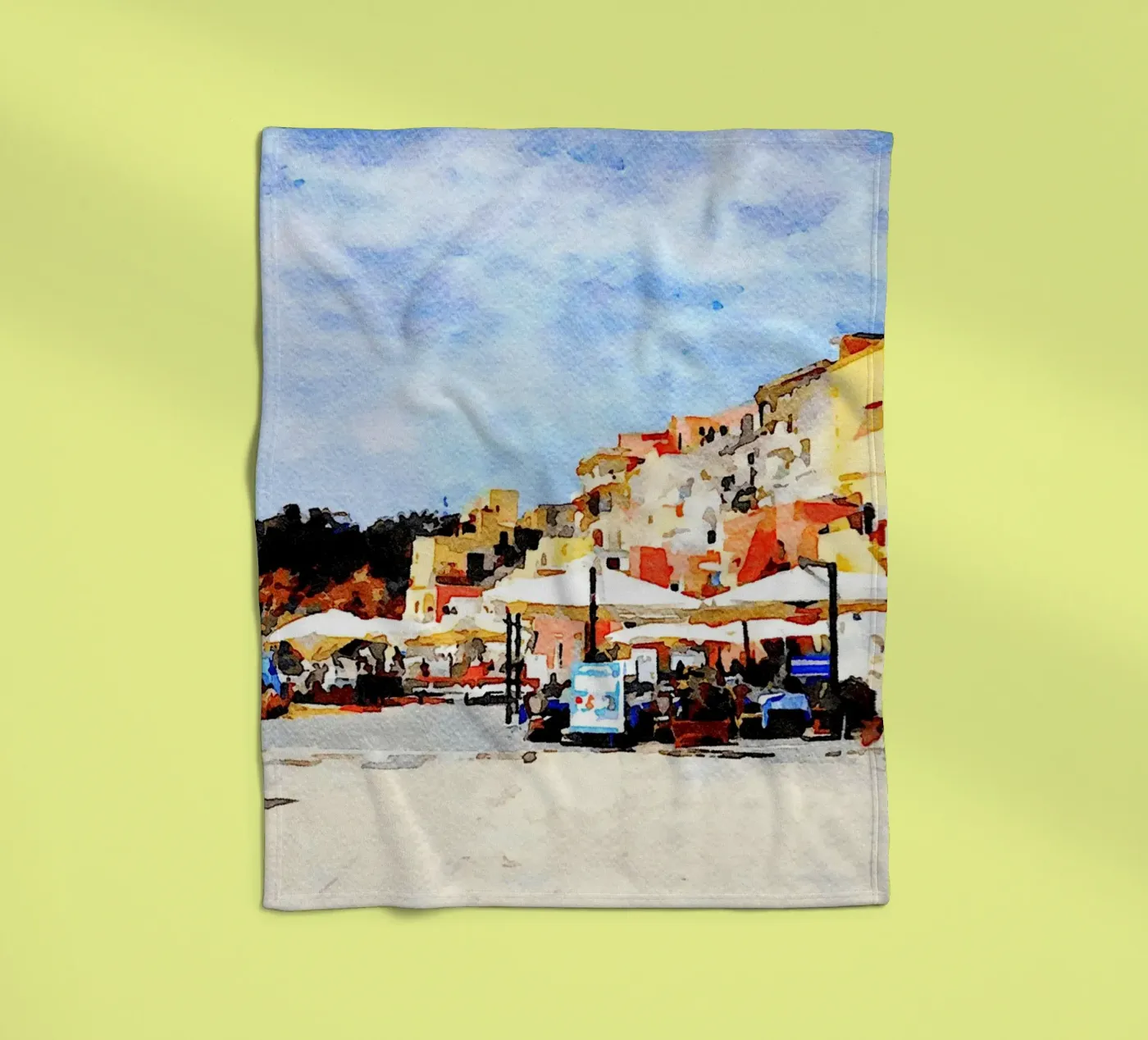 Procida Fleecedecke von Massimo Frascogna