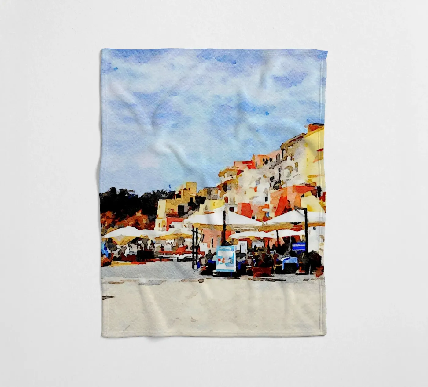 Procida Fleecedecke von Massimo Frascogna
