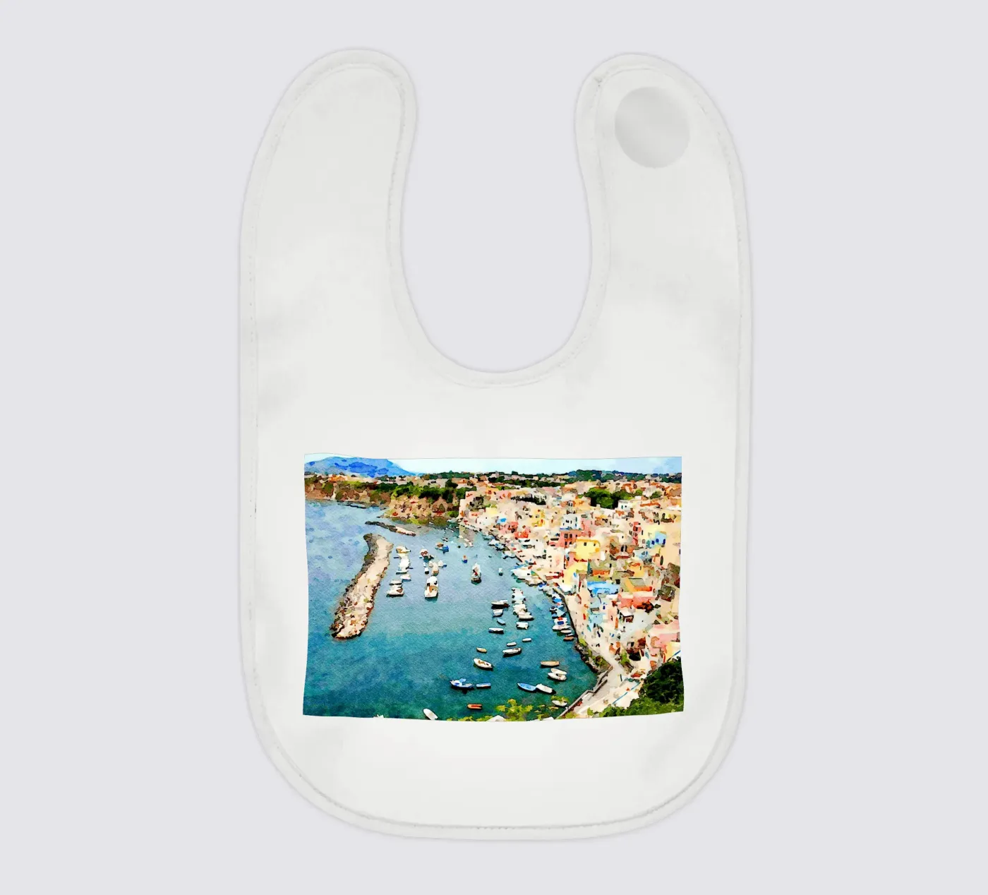 Procida baby bib by Massimo Frascogna