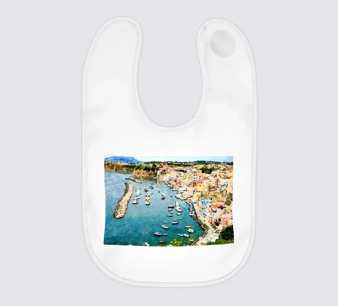 Procida baby bib by Massimo Frascogna