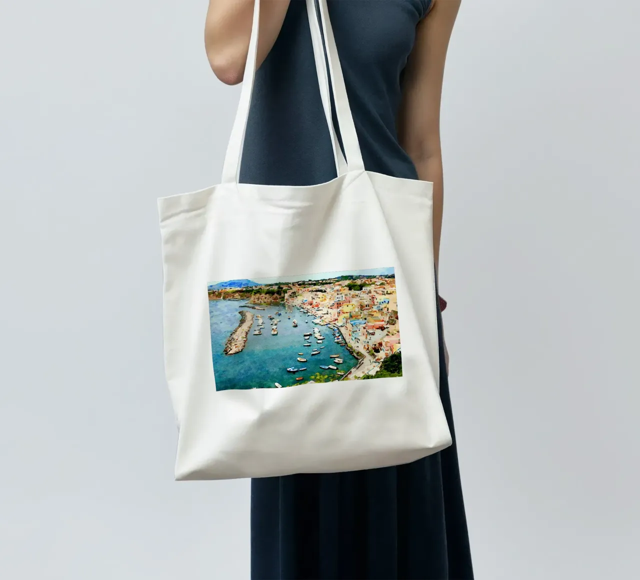 Procida borsa in juta da Massimo Frascogna