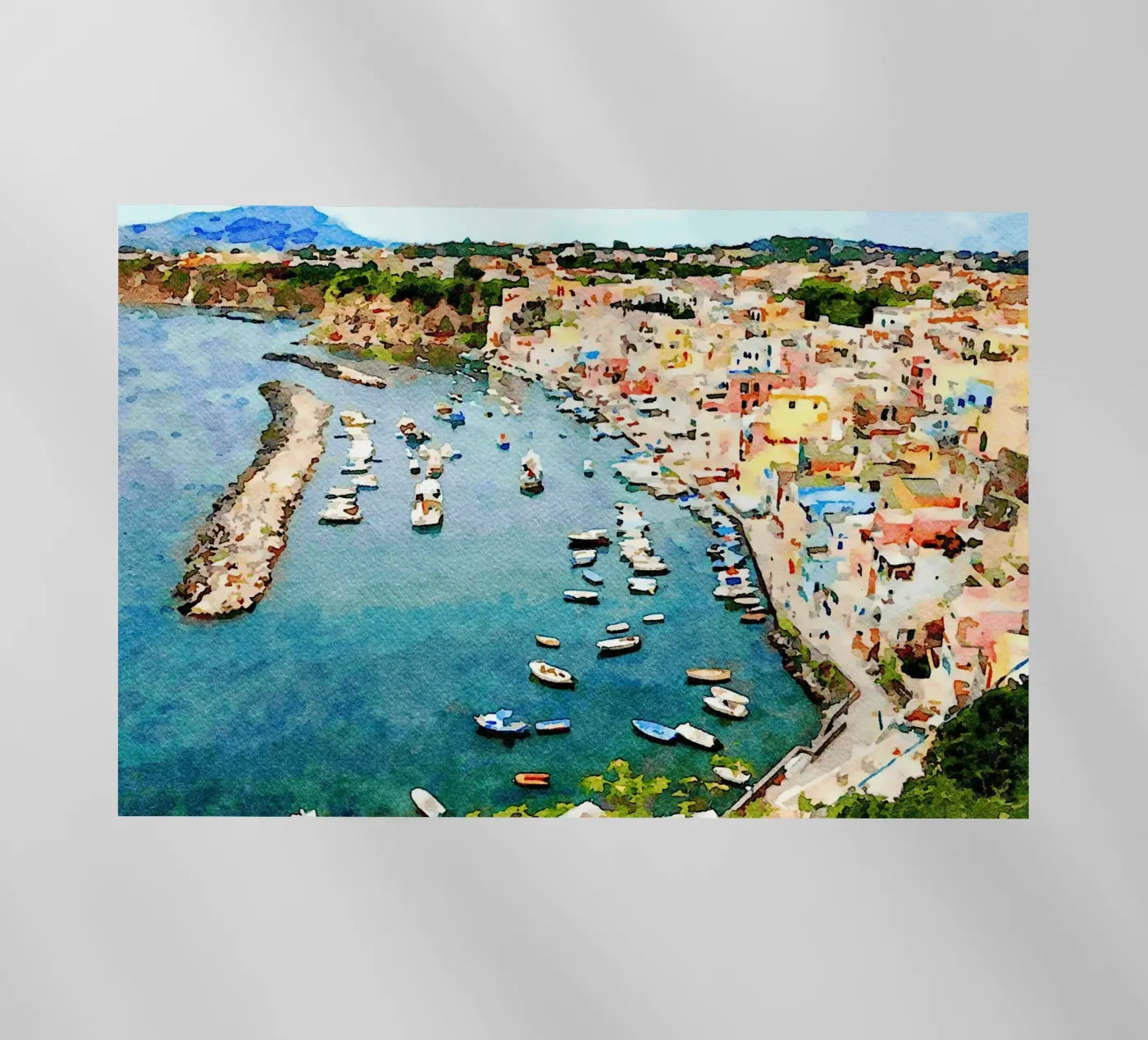 Procida backlit folie van Massimo Frascogna