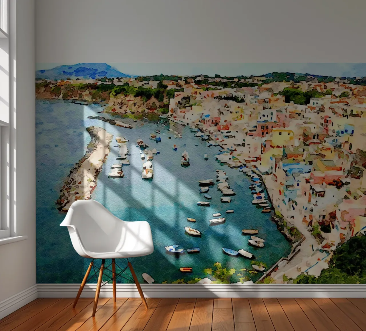 Procida fotobehang van Massimo Frascogna