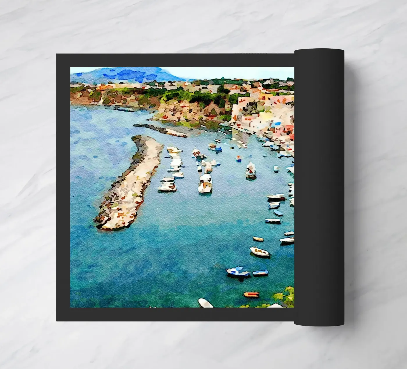 Procida Fußmatte von Massimo Frascogna