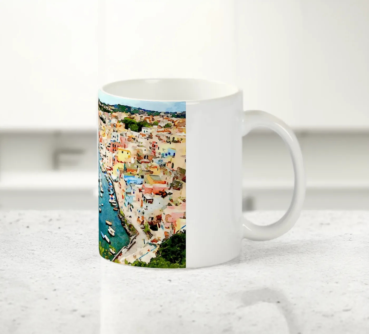 Procida ceramic mug by Massimo Frascogna