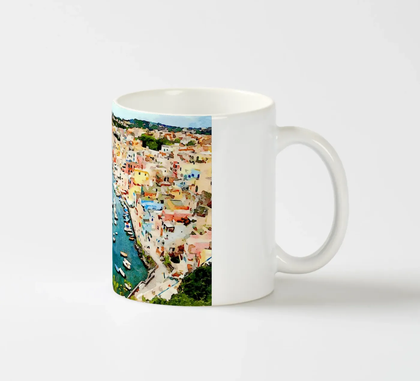 Procida ceramic mug by Massimo Frascogna