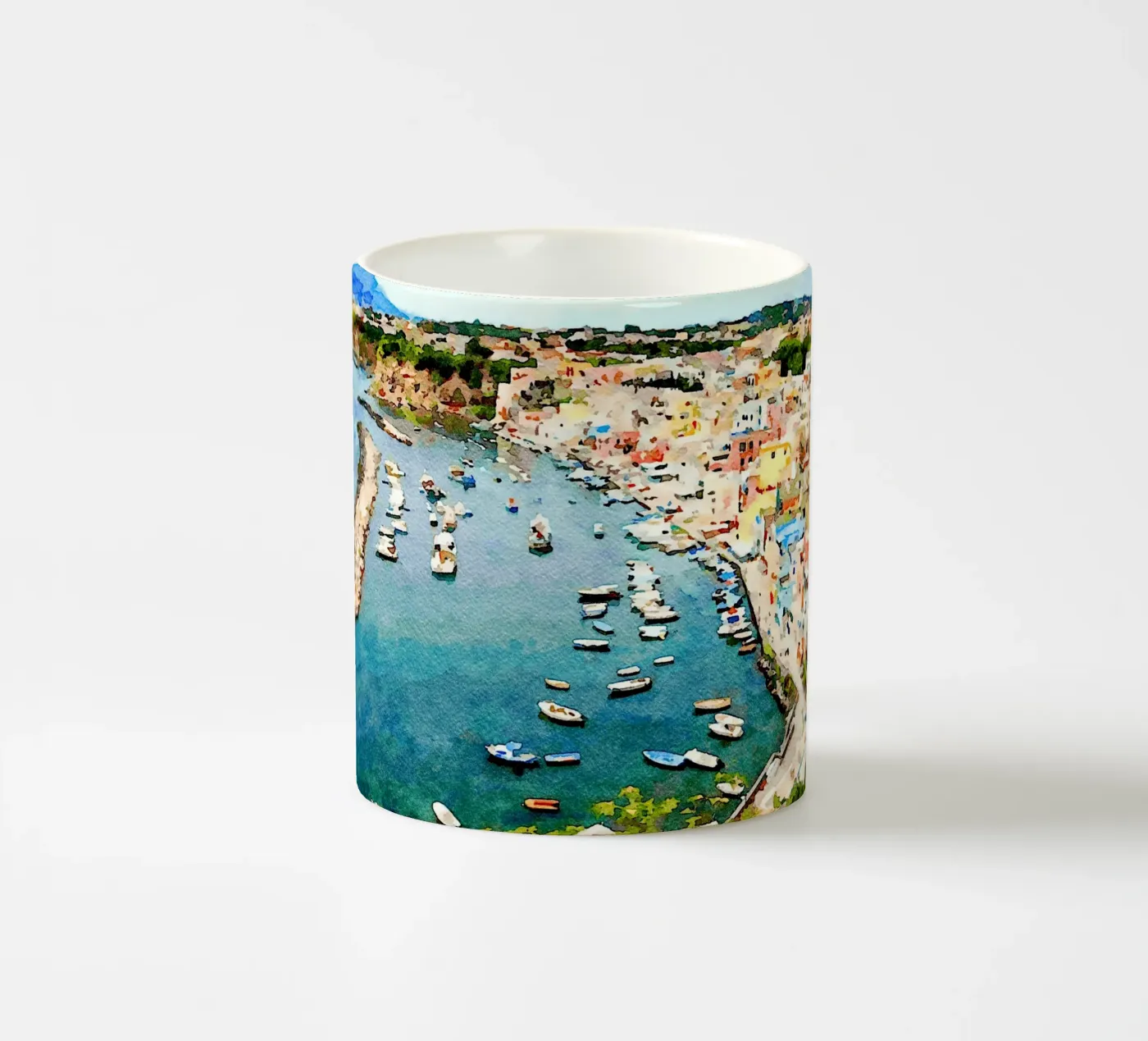 Procida ceramic mug by Massimo Frascogna