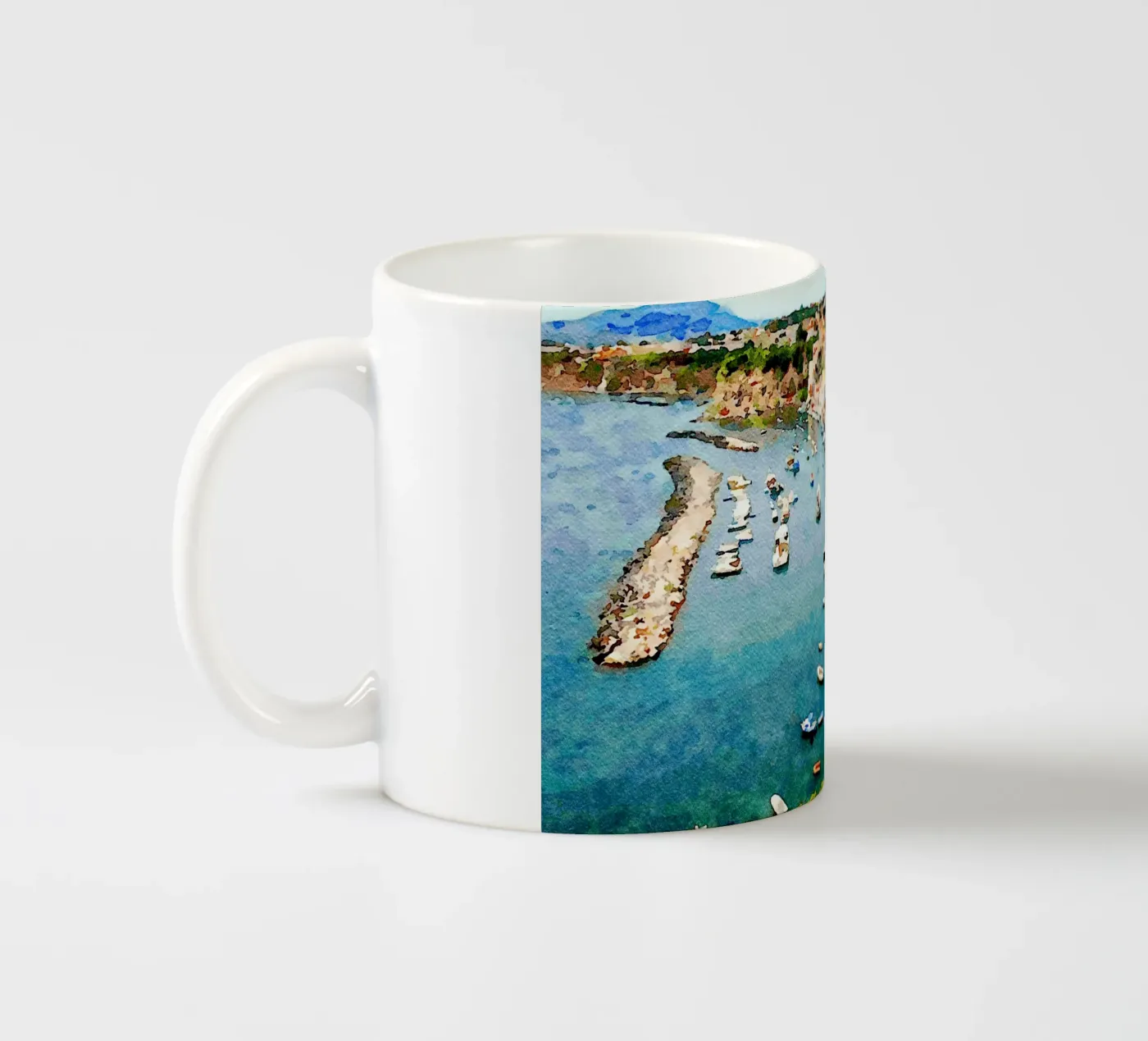 Procida ceramic mug by Massimo Frascogna