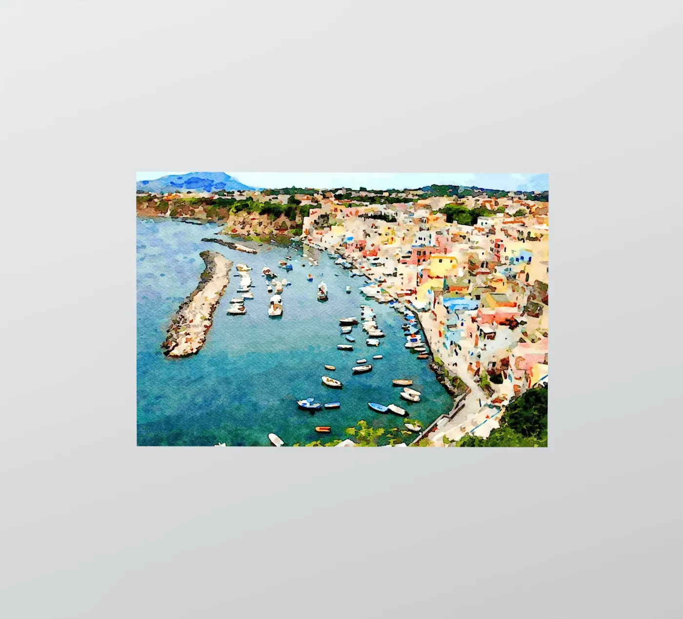 Procida Sticker von Massimo Frascogna