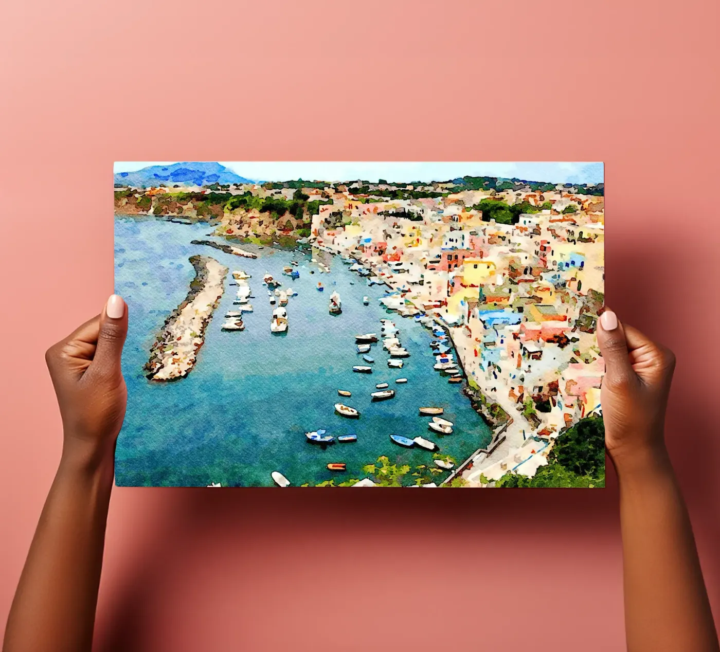 Procida foglio adesivo da Massimo Frascogna