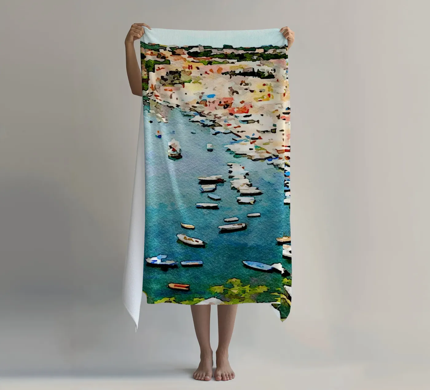 Procida Strandtuch von Massimo Frascogna