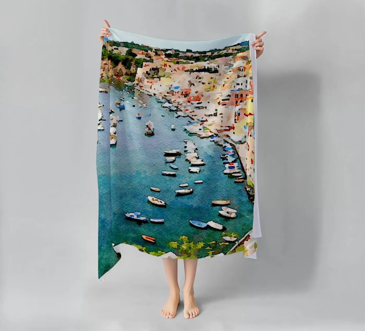 Procida Strandtuch von Massimo Frascogna