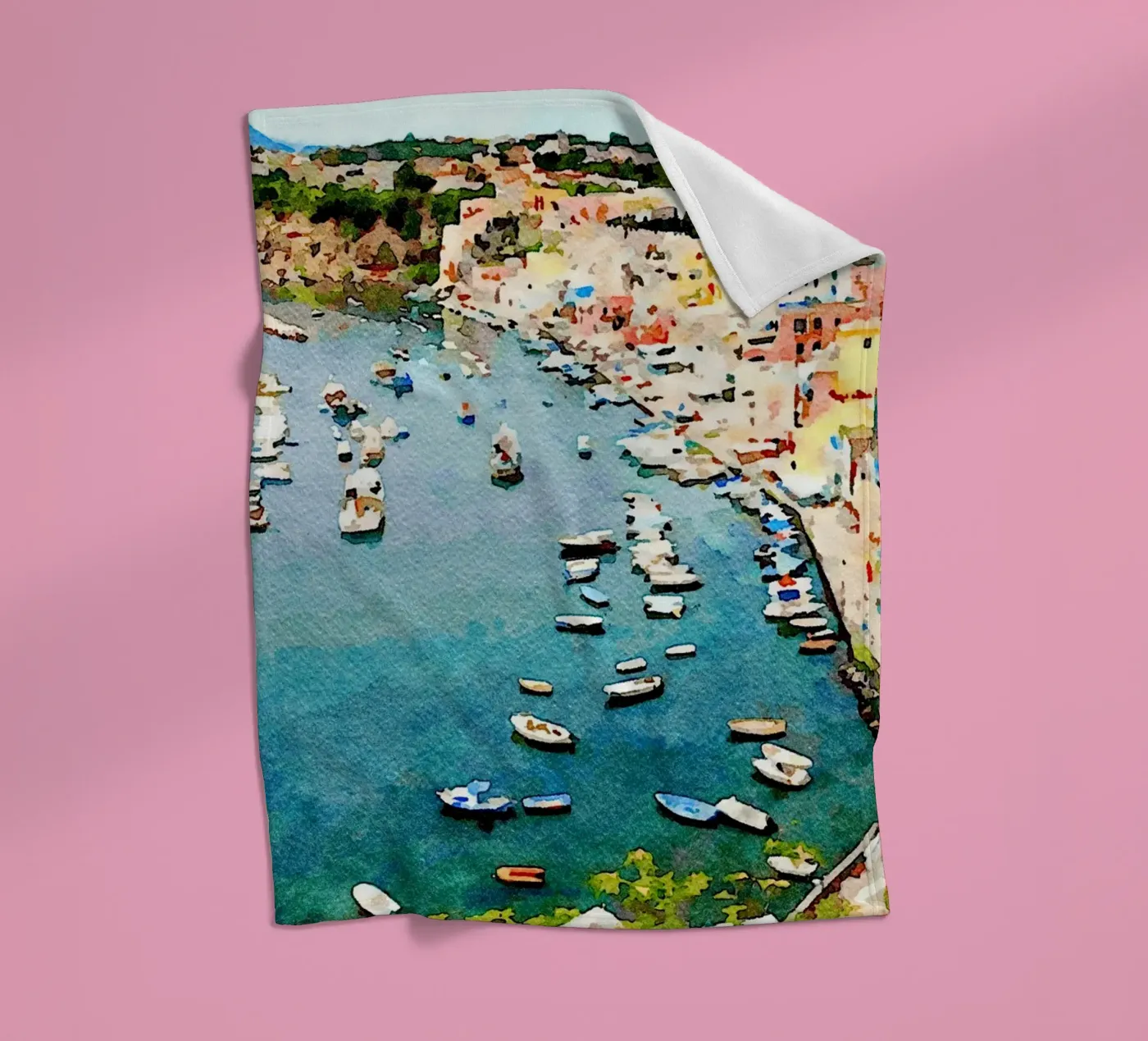 Procida Fleecedecke von Massimo Frascogna