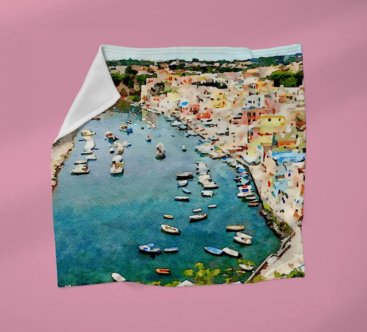 Procida Fleecedecke von Massimo Frascogna