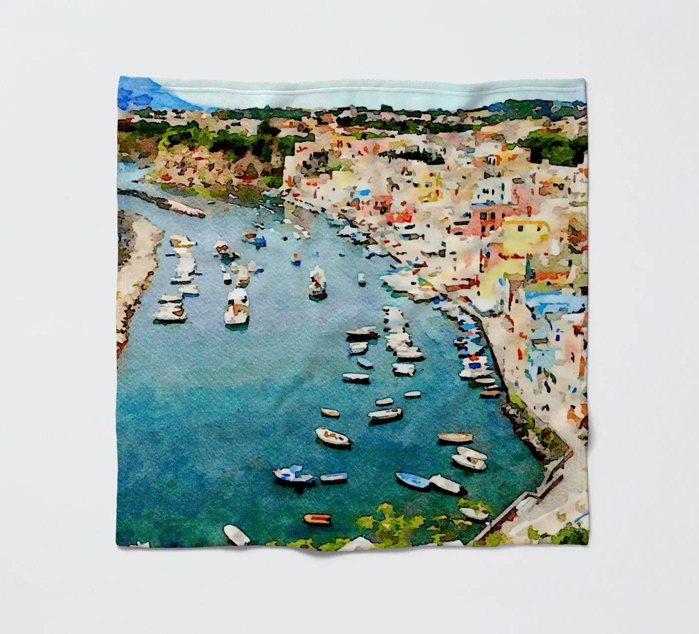 Procida Fleecedecke von Massimo Frascogna