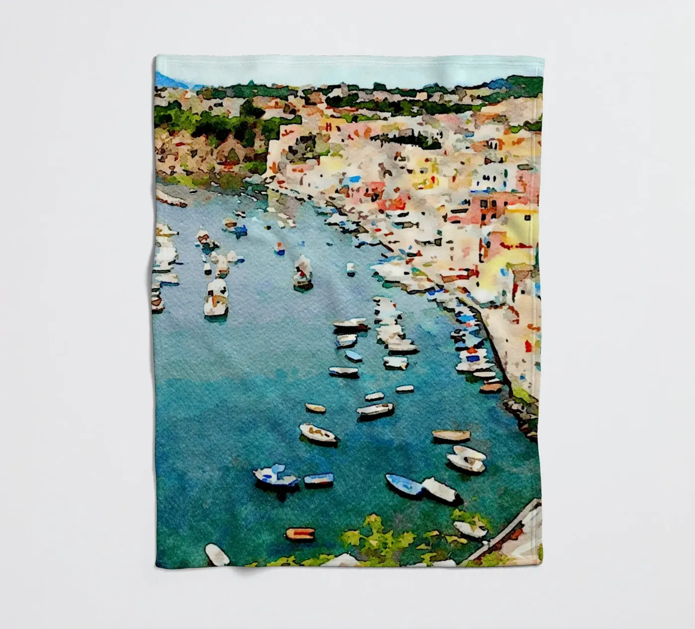 Procida Fleecedecke von Massimo Frascogna