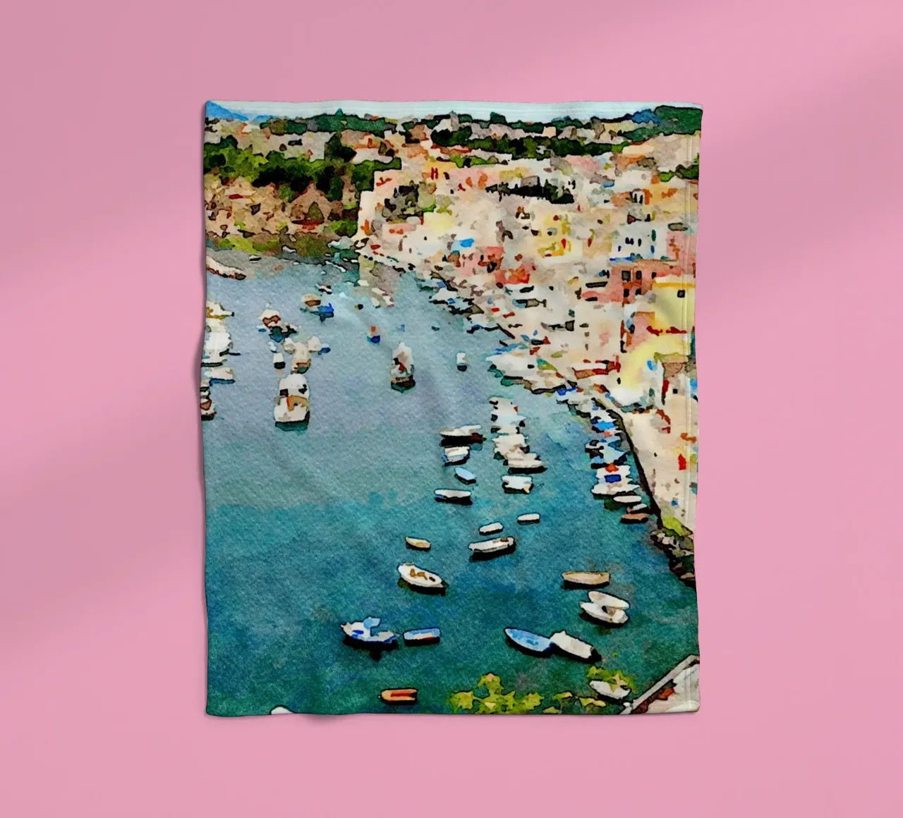 Procida Fleecedecke von Massimo Frascogna